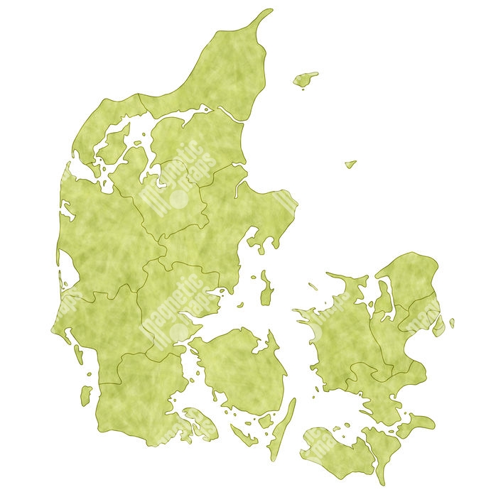 Magnetick Mapa D Nska Ilustrovan Zelen